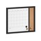Martha Stewart Everette 24in.x18in. Magnetic Dry Erase Calendar and Crk Board Combo w/Mrkr, Mgnts, and Psh Pns, Blk BR-PM-COM-MW4C1-4561-BK-MS - alternate 4